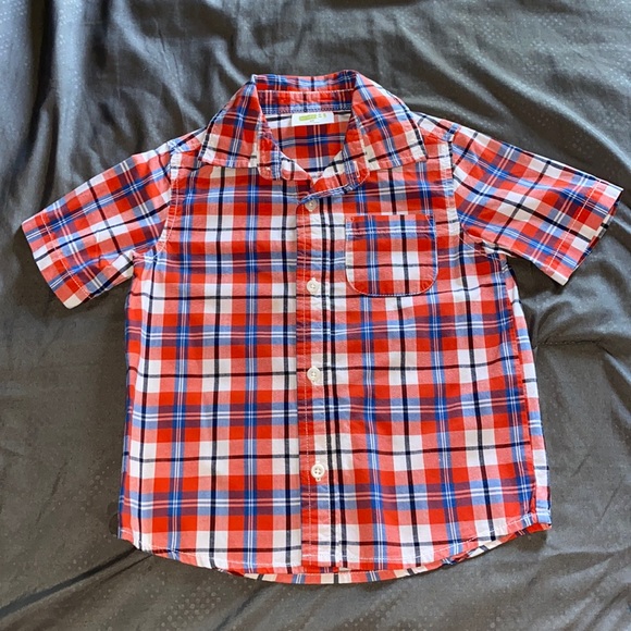 Crazy 8 Toddler Boy Short Sleeve Button Down Shirt - Picture 1 of 4